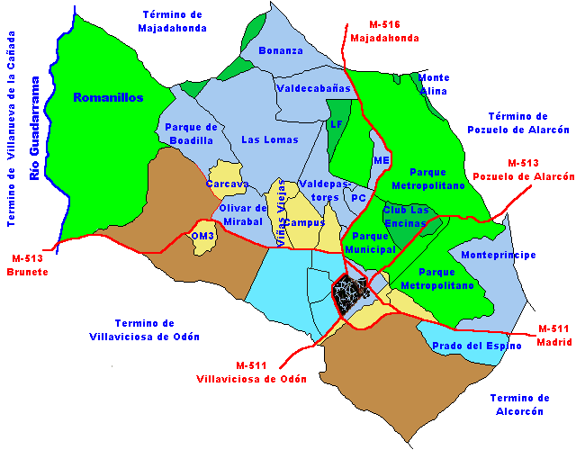 Termino municipal de Boadilla del Monte