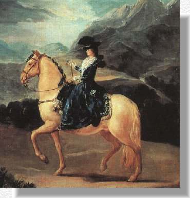 Mara Teresa de Vallabriga a caballo, Goya 1783, Uffizi